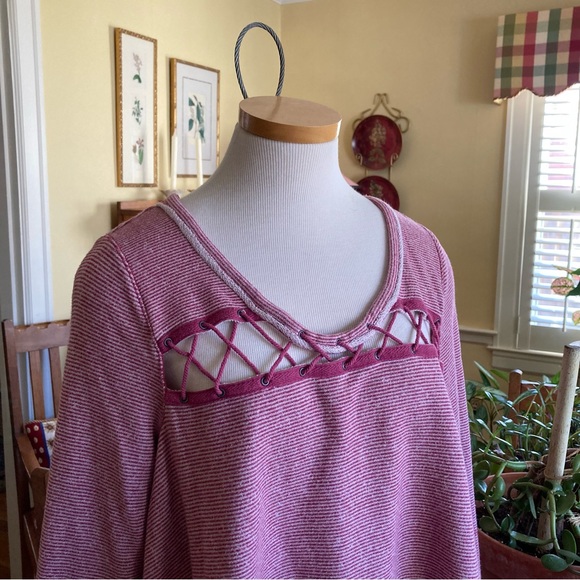 Free People Striped Sweatshirt - Picture 2 of 3